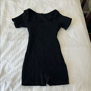 Windsor Black Short Sleeve playsuit/romper